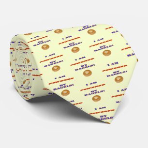 I am Powered by Bagels Neck Tie