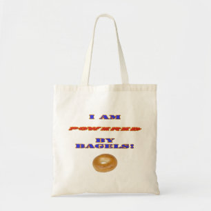I am Powered by Bagels Tote Bag