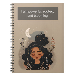 I Am Powerful, Rooted, and Blooming Notebook