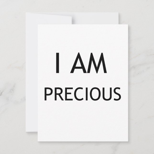 I AM PRECIOUS THANK YOU CARD (Front)