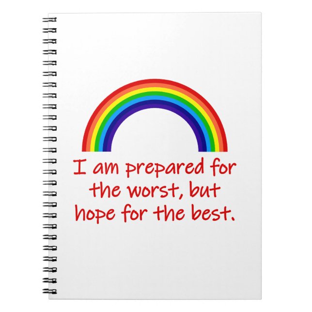 I Am Prepared For The Worst  Notebook (Front)