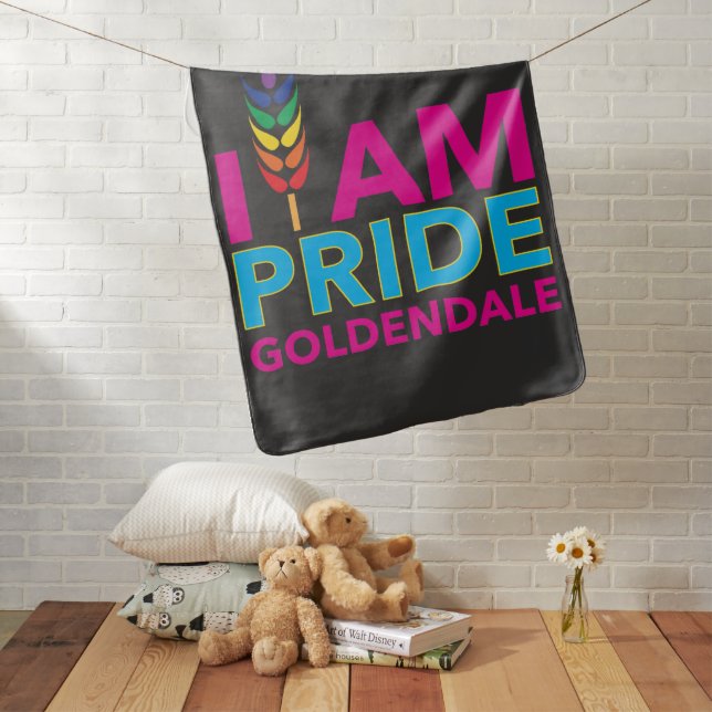I AM PRIDE Goldendale Dark Baby Blanket (In Situ)