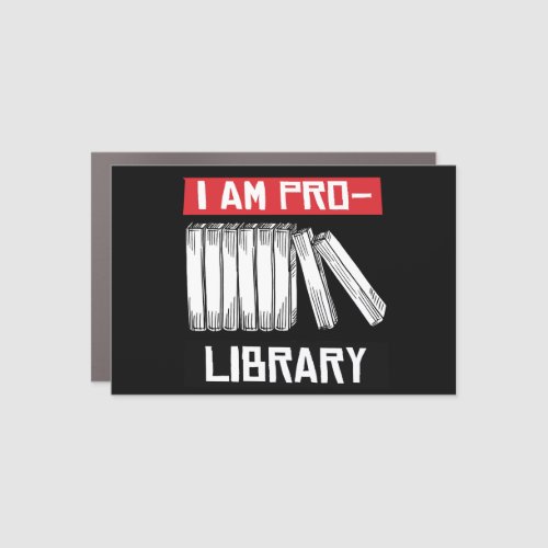 I am pro library car magnet