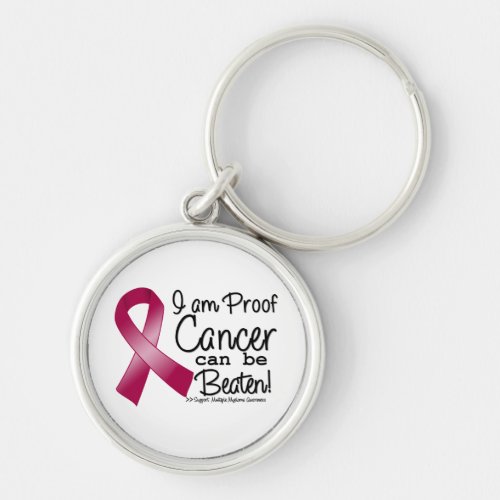 I Am Proof Multiple Myeloma Cancer Can Be Beaten Keychain