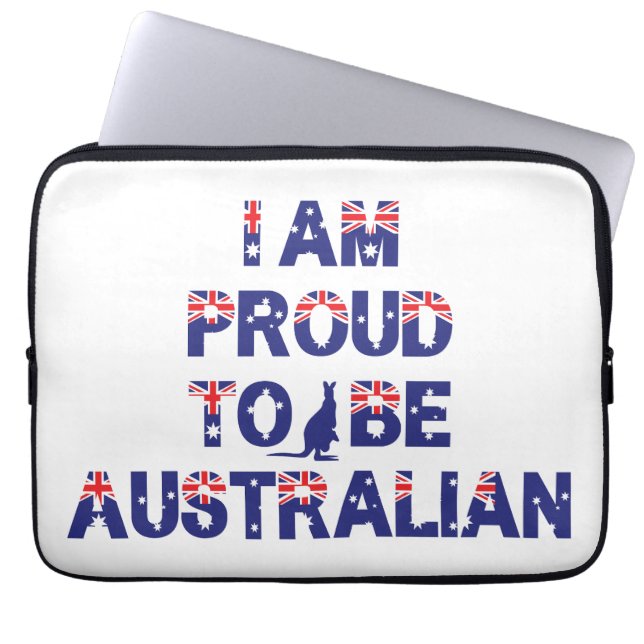 I am proud to be Australian   Laptop Sleeve (Front)