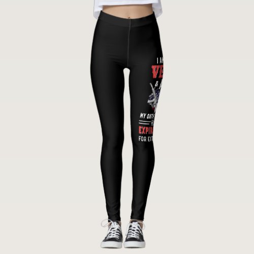 I Am Proud To Be Veteran And A Mom Female Veteran Leggings