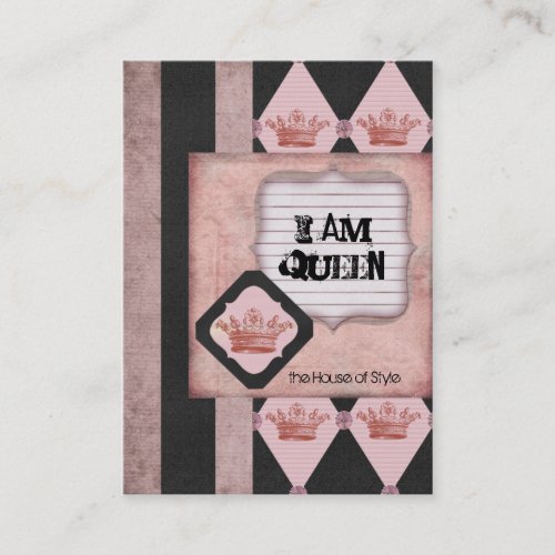 I Am Queen Chubby Business Cards