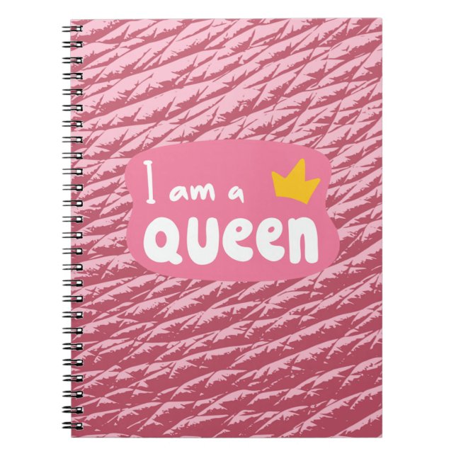 I Am Queen – Elegant Corporate Notebook (Front)