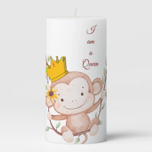 I Am Queen – Elegant funny Pillar Candle