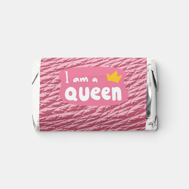 I AM QUEEN / LightPink Hershey's Miniatures (Front)