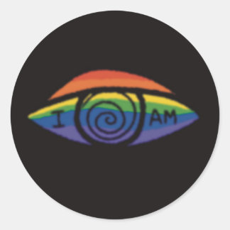I AM Rainbow Pride Classic Round Sticker