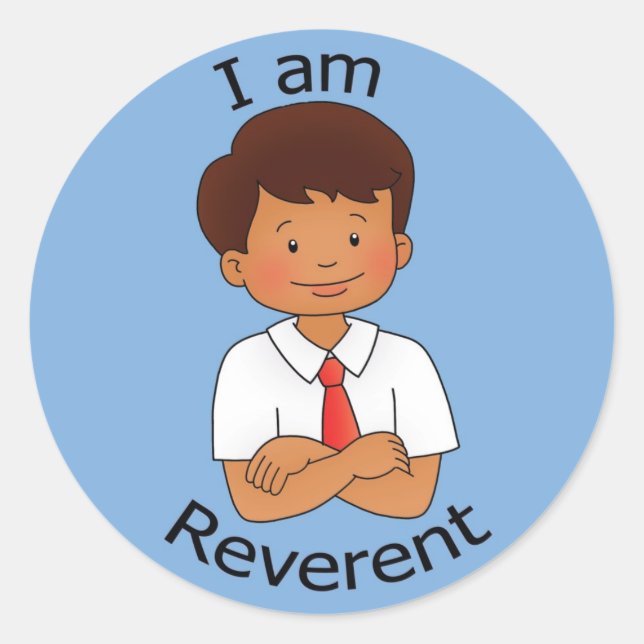 I am Reverent Classic Round Sticker (Front)