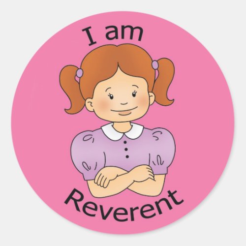 I am Reverent Classic Round Sticker