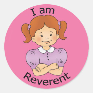 I am Reverent Classic Round Sticker