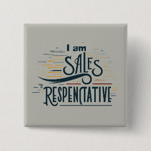 I am Sales Representative Square Button