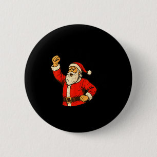 I Am Santifa Santa Claus Anti Fascism Christmas Au Button