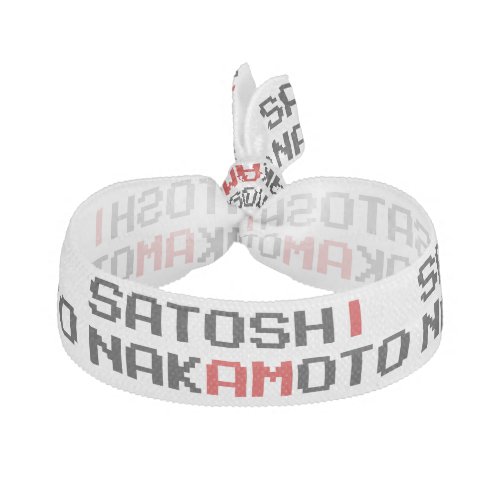 I AM SATOSHI NAKAMOTO ELASTIC HAIR TIE