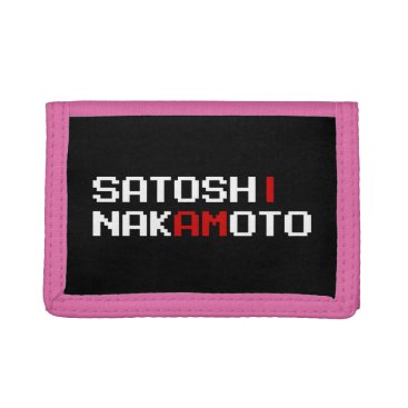 I AM SATOSHI NAKAMOTO TRIFOLD WALLET I AM SATOSHI NAKAMOTO TRIFOLD WALLET