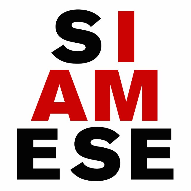 I AM SIAMESE CUTOUT (Front)