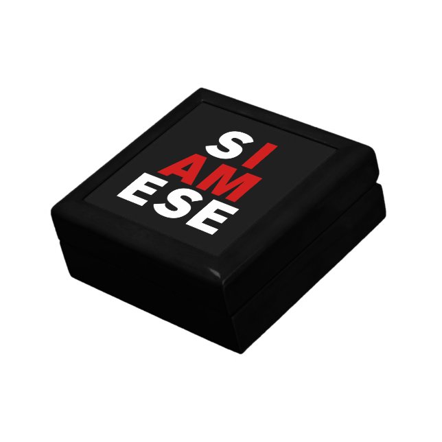 I AM SIAMESE JEWELRY BOX (Side)