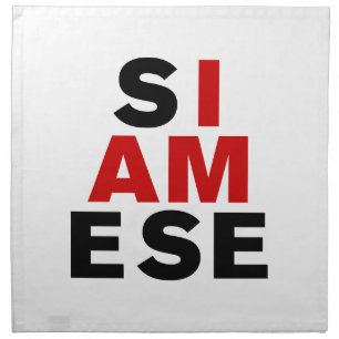 I AM SIAMESE NAPKIN