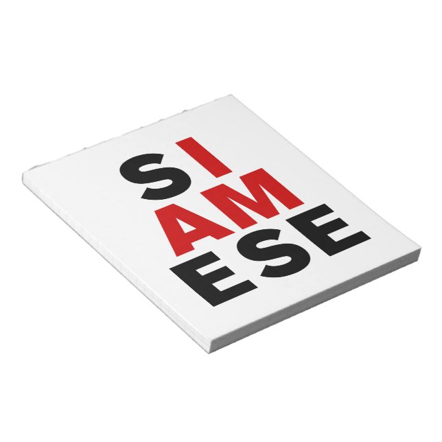 I AM SIAMESE NOTEPAD (Angled)