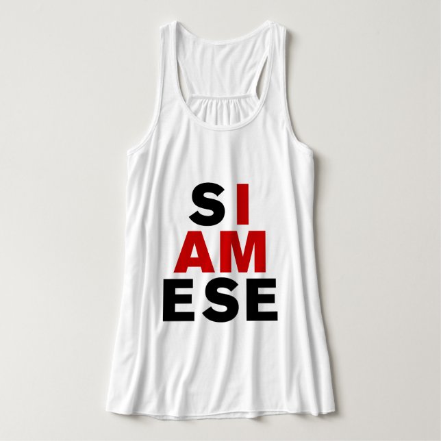 I AM SIAMESE TANK TOP (Design Front)