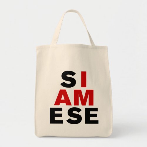 I AM SIAMESE TOTE BAG