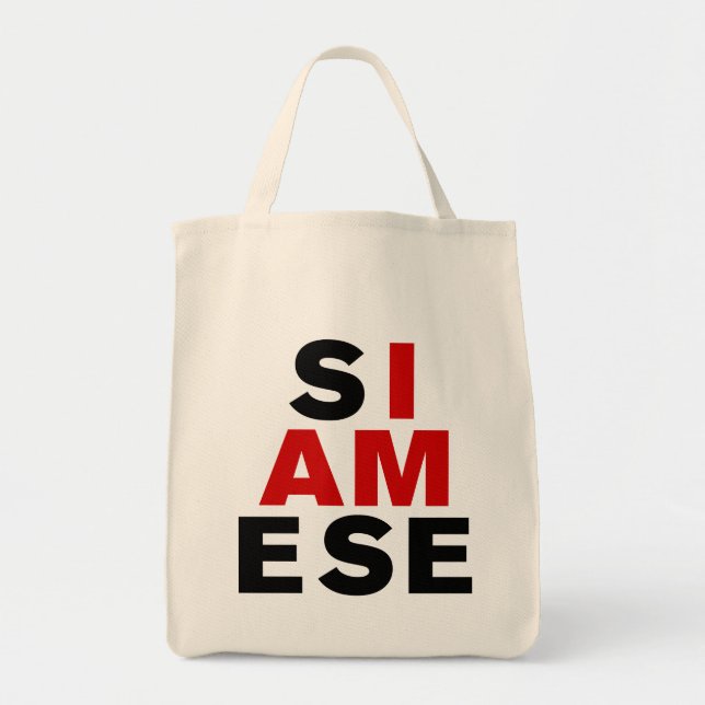 I AM SIAMESE TOTE BAG (Front)
