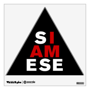 I AM SIAMESE WALL DECAL