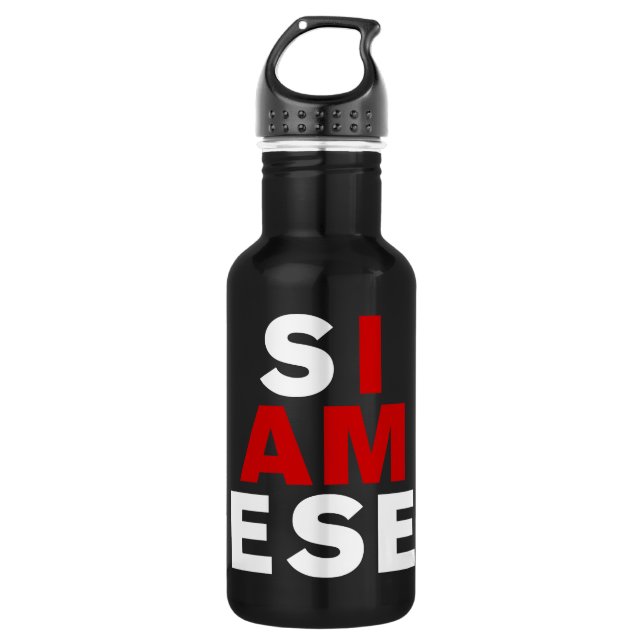 I AM SIAMESE WATER BOTTLE (Front)