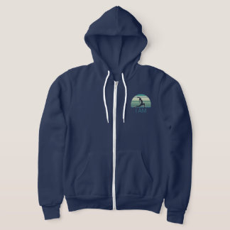 I AM Signature Ocean Green Zip-Up Hoodie