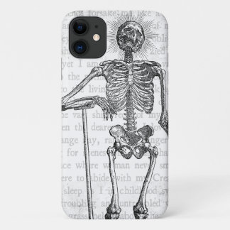 I Am Skeleton Desk iPhone 11 Case