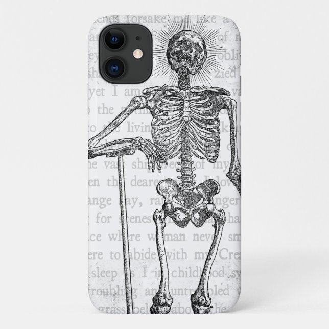 I Am Skeleton Desk Case-Mate iPhone Case (Back)