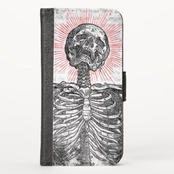 I Am Skeleton! Iphone X Wallet Case by WaywardMuse at Zazzle