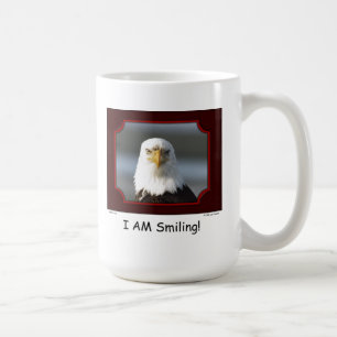 "I AM Smiling!" Bald Eagle Coffee Mug