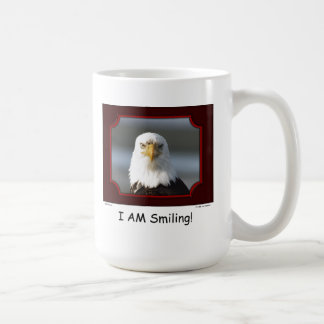 "I AM Smiling!" Bald Eagle Coffee Mug