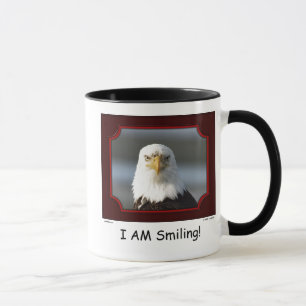 "I AM Smiling!" Bald Eagle Mug