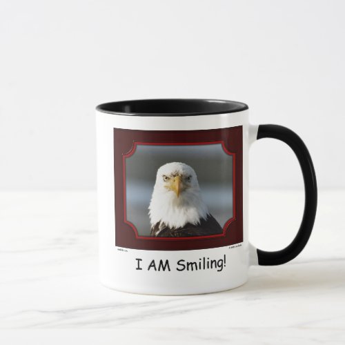 I AM Smiling Bald Eagle Mug