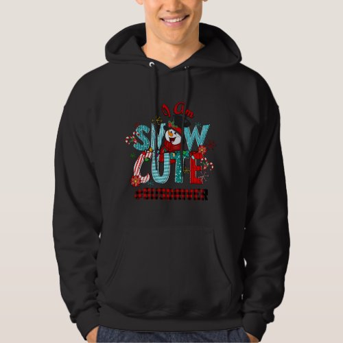 I Am Snow Cute Christmas Snowman Funny Bus Driver Hoodie