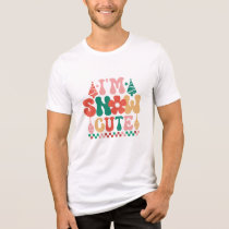 I am Snow Cute Groovy Christmas Holidays Tri-Blend Shirt