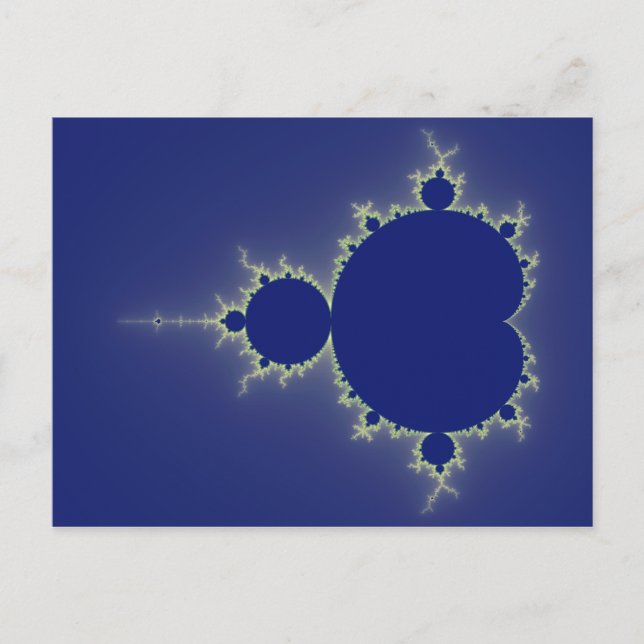 I Am So Blue - Fractal Postcard (Front)