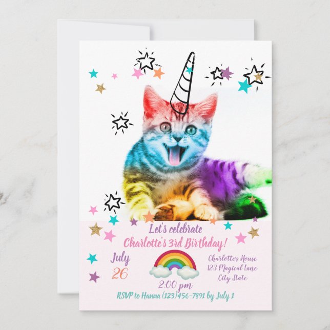 I am so meowgical ! invitation (Front)