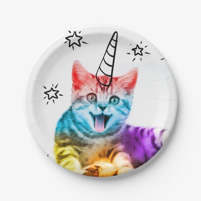 I am so meowgical ! paper plates (Front)