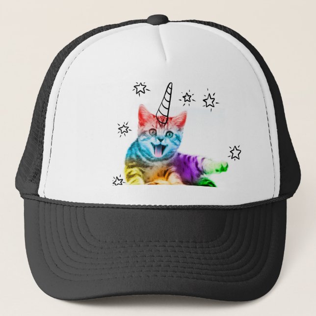 I am so meowgical ! trucker hat (Front)