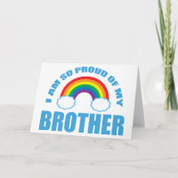 I Am So Proud of My Brother Rainbow Gay Pride