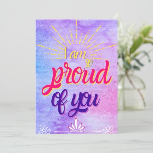 I am so proud of you _ graduation quotes 2022  thank you card