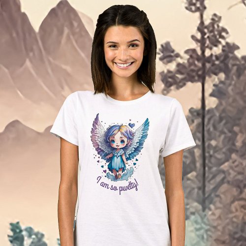 I am so pwetty _ little angel girl  T_Shirt