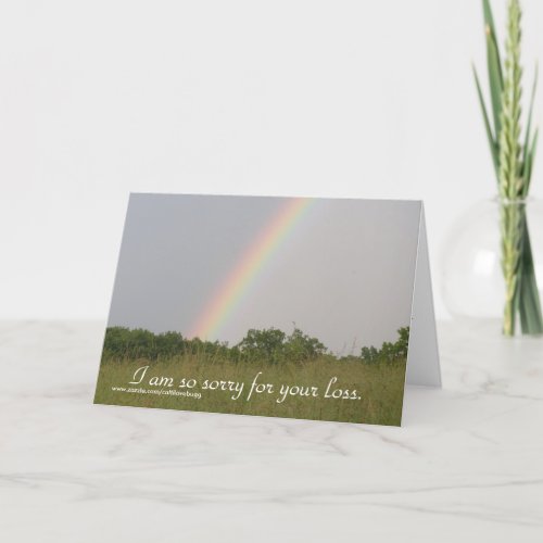 I am so sorry for your loss Greeting Card