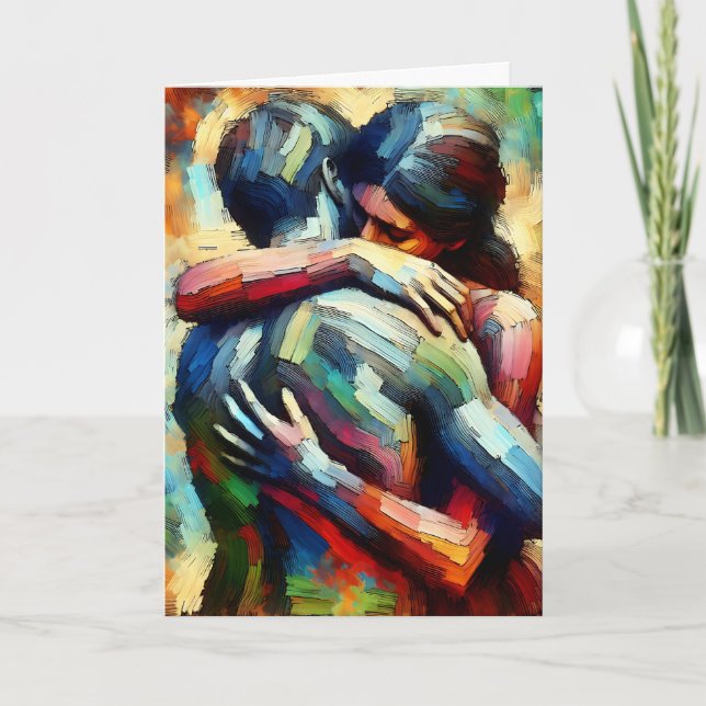 I Am So Sorry | Lover's Embracing  Card (Front)